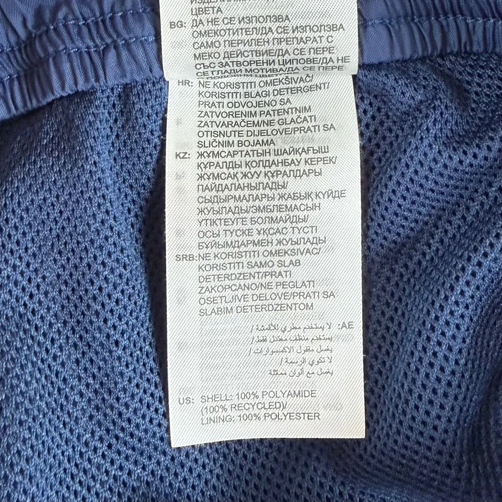 Adidas Mens Medium Blue 3-Stripe Mesh Lined Windbreaker Track Pants Zip Cuff